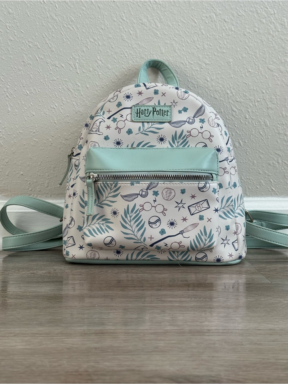 Warner Bros. Harry Potter Mint White Patterned Mini Backpack